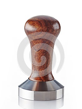 Ground coffee tamper