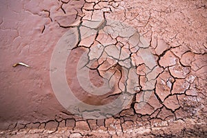 Ground crack texture background