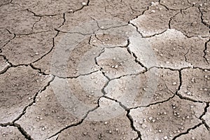 Ground dried and cracked background
