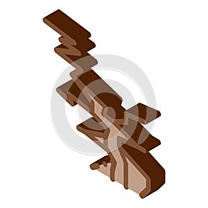 Ground fault earthquakes icon vector illustration