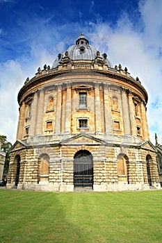 Ground level view of the Radcliffe Camera building photo