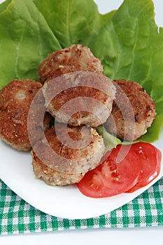 Ground meat fried in batter