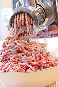 Ground meat grinder