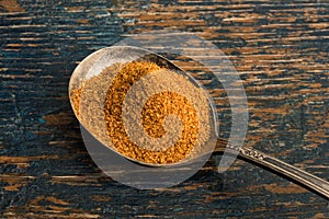 Ground Nutmeg on a Vintage Spoon