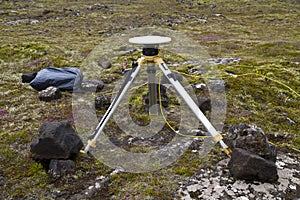 Ground positioning equipment photo