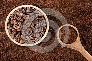 Ground and roasted coffee beans - Coffea