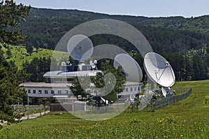 Ground satellite station or Geodesy observatory Plana,  Plana mountain