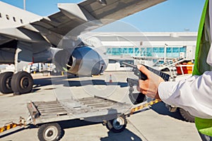 Preparation of the airplane