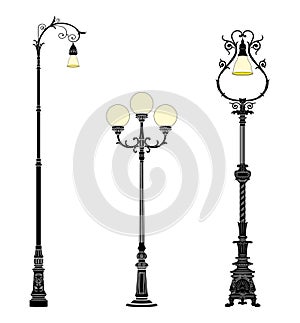 Ground street lamps