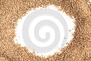 Ground Wheat Frame. Trigo para quibe. Kibbeh photo