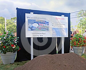 Groundbreaking Ceremony For Paul Robeson Plaza