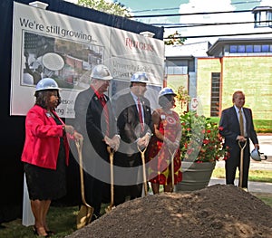 Groundbreaking Ceremony For Paul Robeson Plaza