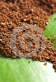 Grounded coffee