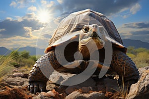 Grounded grace tarantulas portrait against a stone backdrop revealed