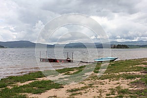 Grounded on the wavy coast of Dam Batak