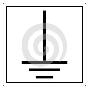 Grounding Symbol with Three Horizontal Lines