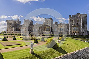 Grounds and garden of Windsor Castle near London, England, Europe