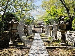 On the grounds of Miidera, temple number 14 of the Saigoku Kannon pilgrimage