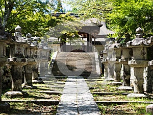 On the grounds of Miidera, temple number 14 of the Saigoku Kannon pilgrimage