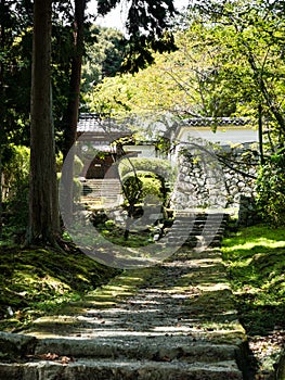 On the grounds of Miidera, temple number 14 of the Saigoku Kannon pilgrimage