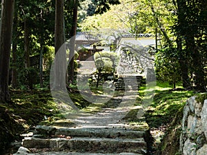 On the grounds of Miidera, temple number 14 of the Saigoku Kannon pilgrimage