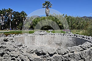 Grounds of Old Faithful Geyser of California in Calistoga, California