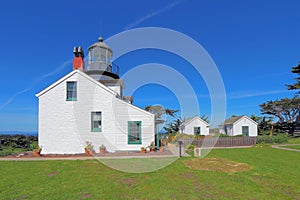 Point Pinos lighthouse in Pacific Grove, California photo