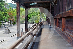 Grounds of Zenkoji Temple, Nagano Japan