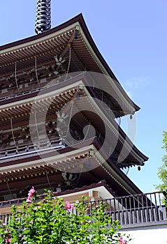 Grounds of Zenkoji Temple, Nagano Japan