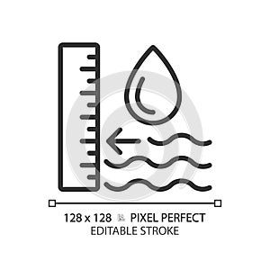 Groundwater level linear icon