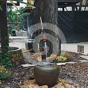 Groundwater well at the country house