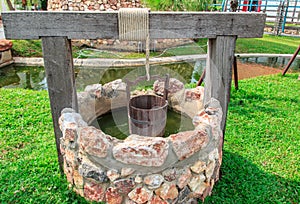 Groundwater wells in countryside