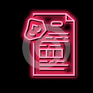 grounf or stone characteristics neon glow icon illustration