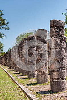 Group of the 1000 Columns at Chichen Itza, Yucatan, Mexico