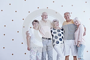Group of active seniors