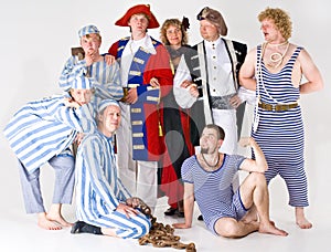 Group of actors in costume