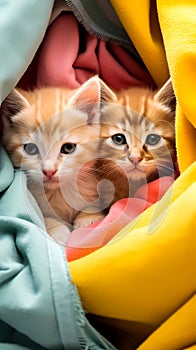 A group of adorable kittens cuddled up together, Portrait Inspirations