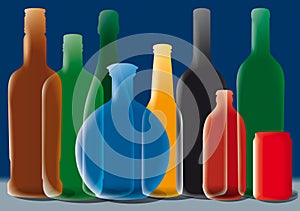 Group of Alcohol Bottles