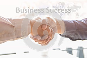 Group asia businessman together create a mutually beneficial business relationship.