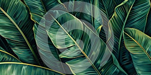 Group background of dark green tropical leaves background. concept of nature