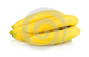 Group of bananas on white background