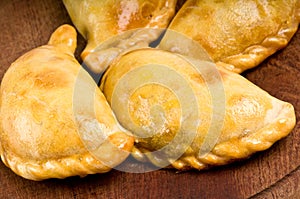 Group of beef empanadas photo