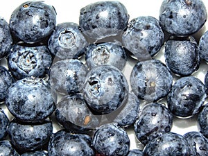 Group of bilberries fruit - closeup