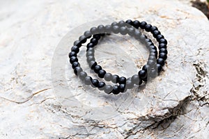 The Group of Black Onyx Stone Bracelet photo