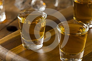 Group of Bourbon Whiskey Shots