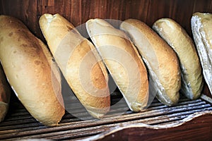 Group of bread in a backery