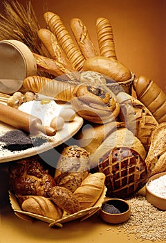 Group of breads