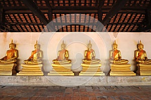 Group of buddha statue,thailand