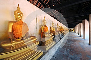 Group of buddha statue,thailand
