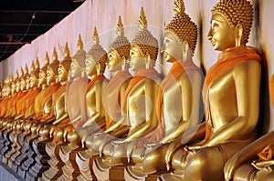 Group of buddha statue,thailand